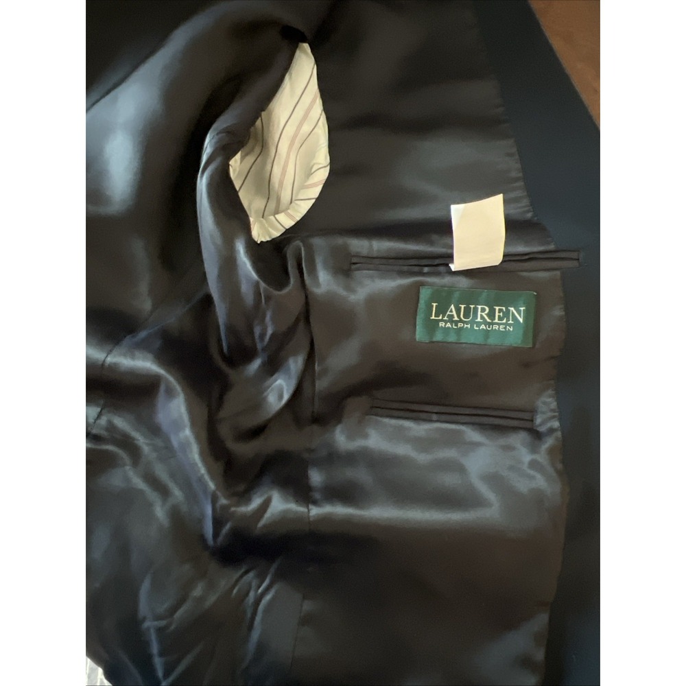 Ralph Lauren Boys Navy Blue Blazer Jacket Size 16R Gold Button Formal School EUC - Picture 6 of 8